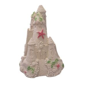 Mr Sandman Real Sand Sculpture Sandcastle Starfish Seahorse Glitter BC700 2004